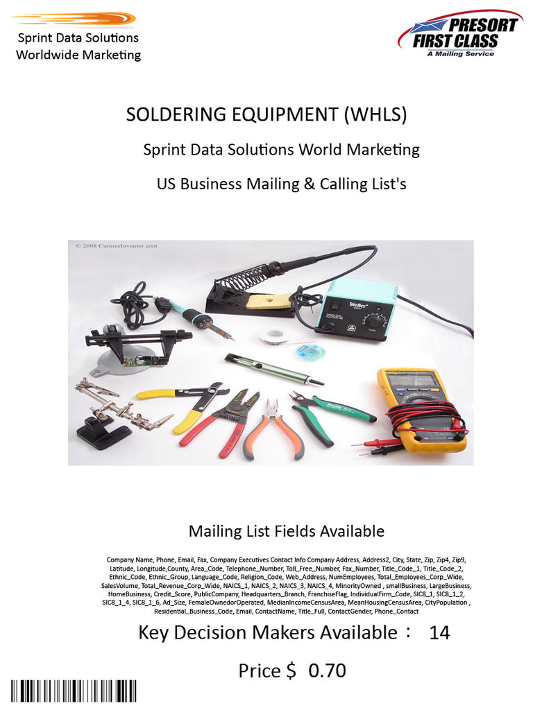 SOLDERING EQUIPMENT (WHLS)