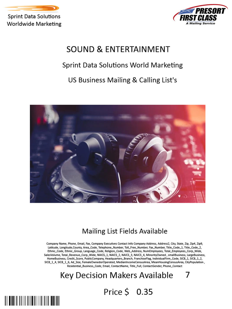 SOUND & ENTERTAINMENT