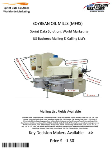 SOYBEAN OIL MILLS (MFRS)