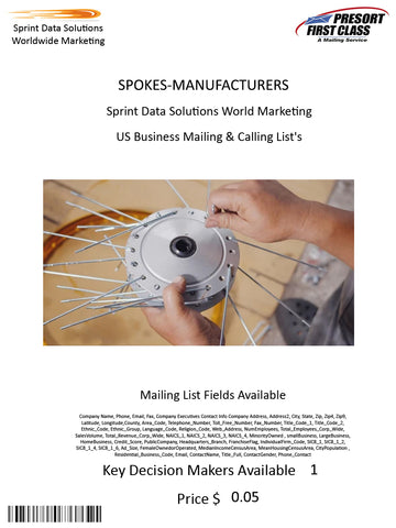 SPOKES-MANUFACTURERS