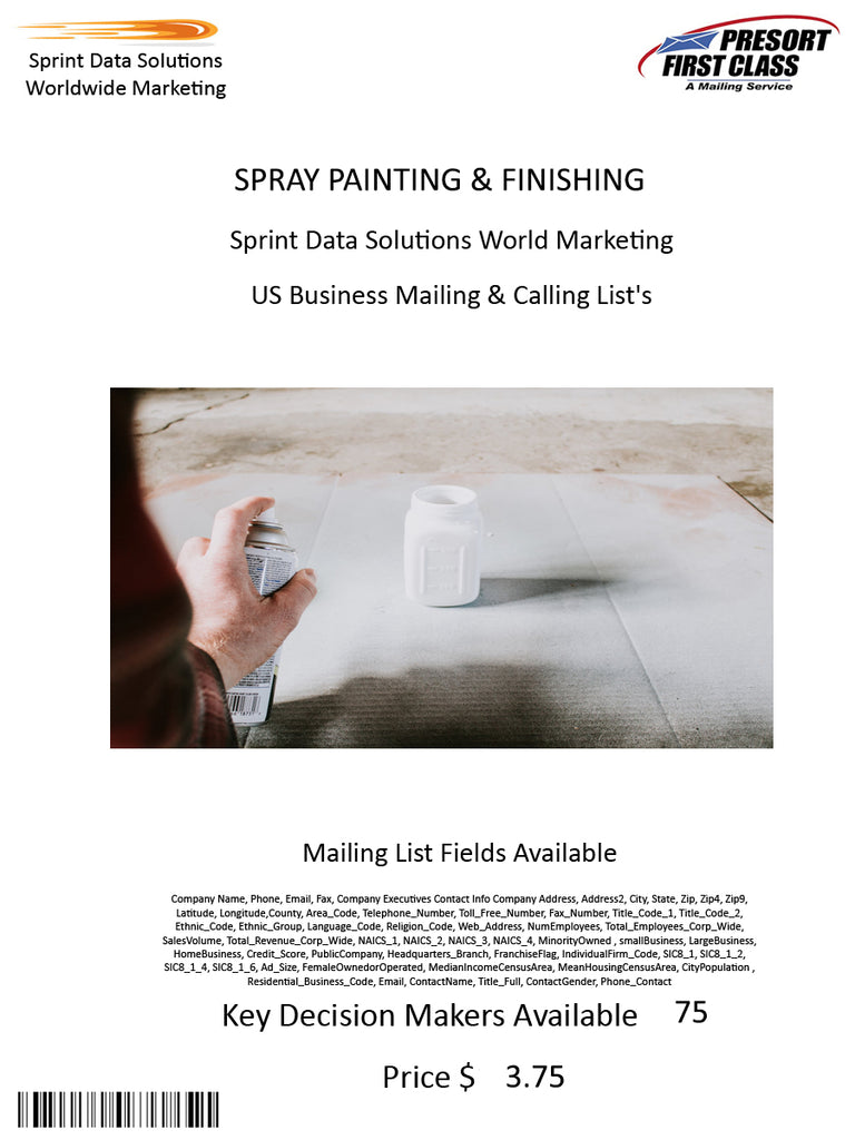 SPRAY PAINTING & FINISHING