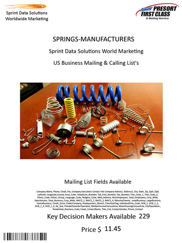 SPRINGS-MANUFACTURERS