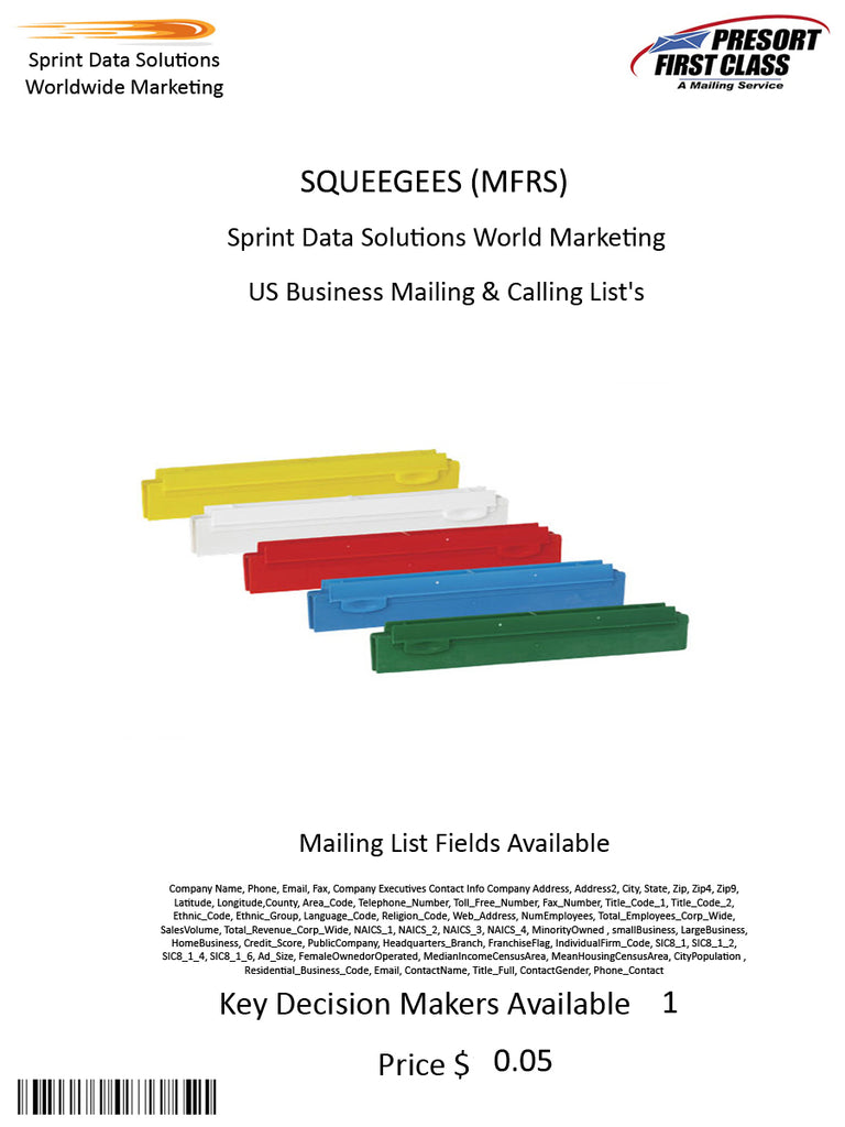 SQUEEGEES (MFRS)