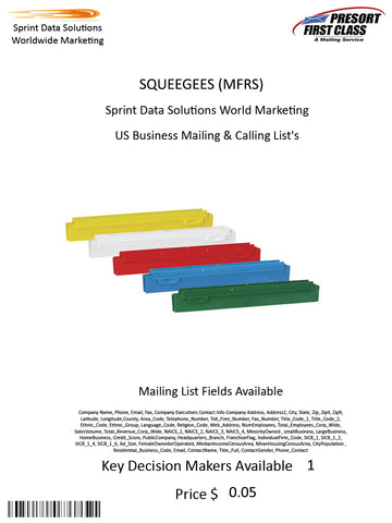 SQUEEGEES (MFRS)