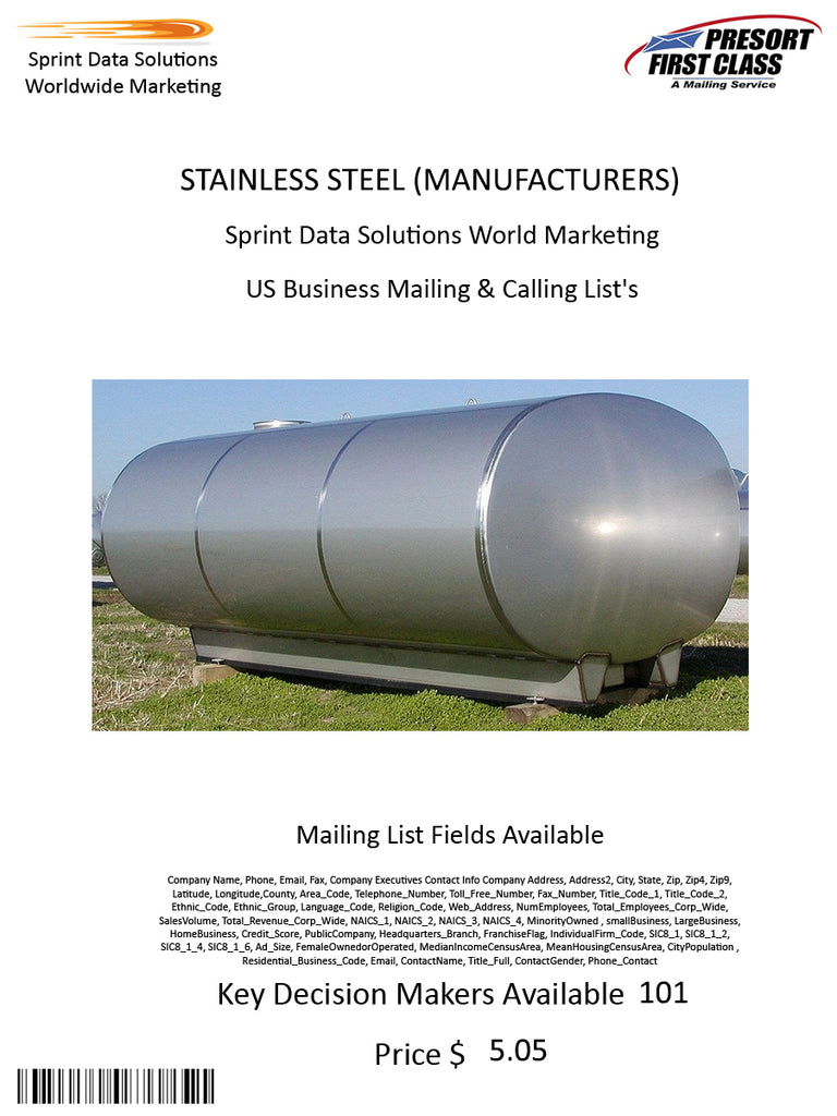 STAINLESS STEEL (MANUFACTURERS)