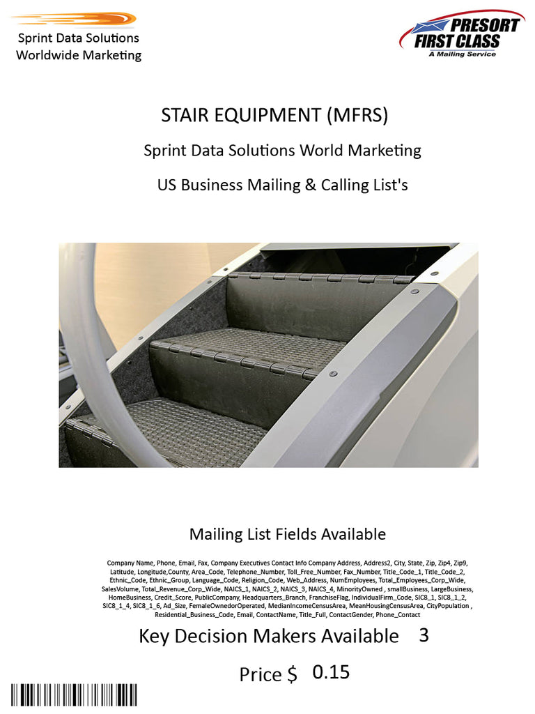 STAIR EQUIPMENT (MFRS)