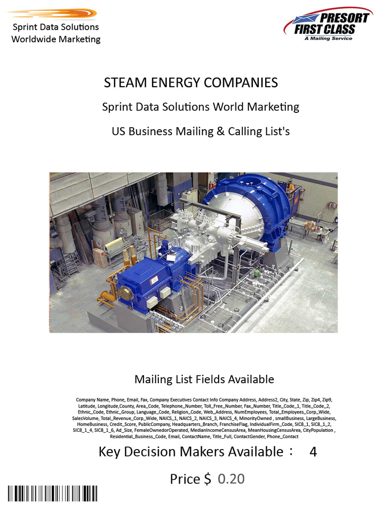 STEAM ENERGY COMPANIES