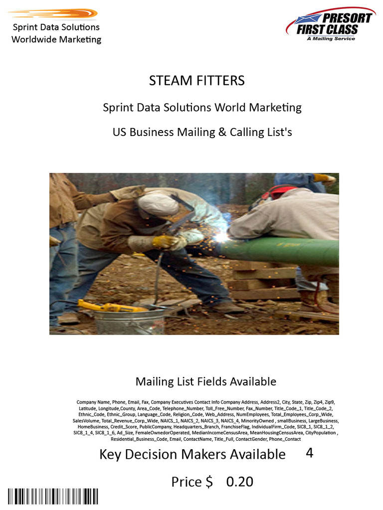 STEAM FITTERS