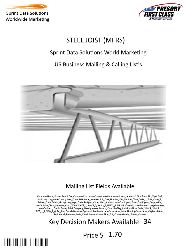 STEEL JOIST (MFRS)