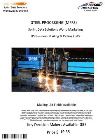 STEEL PROCESSING (MFRS)