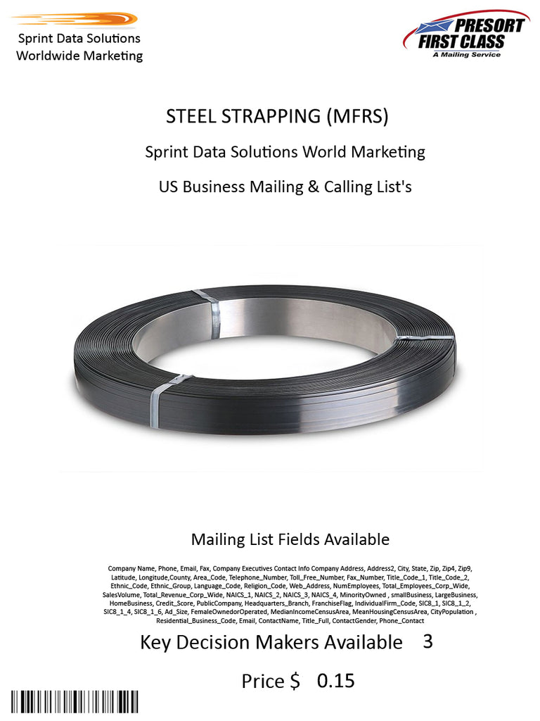 STEEL STRAPPING (MFRS)