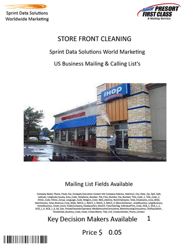 STORE FRONT CLEANING