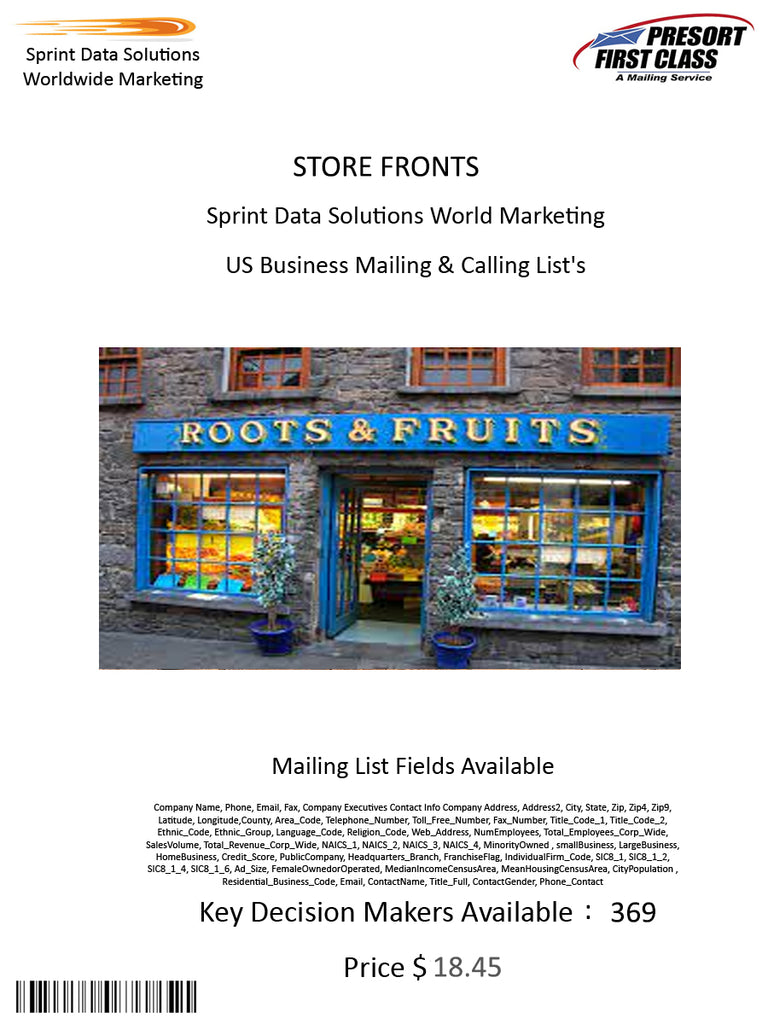 STORE FRONTS