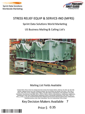 STRESS RELIEF EQUIP & SERVICE-IND (MFRS)