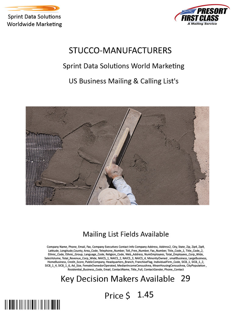 STUCCO-MANUFACTURERS