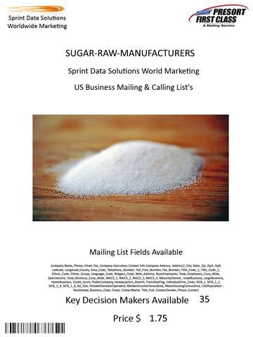 SUGAR-RAW-MANUFACTURERS