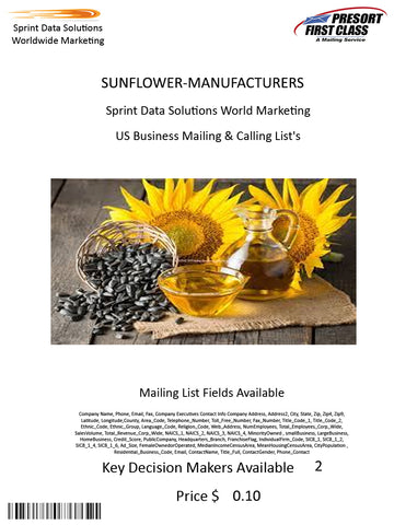 SUNFLOWER-MANUFACTURERS