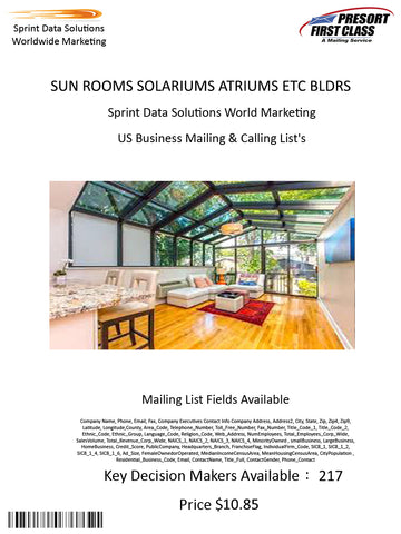 SUN ROOMS SOLARIUMS ATRIUMS ETC BLDRS