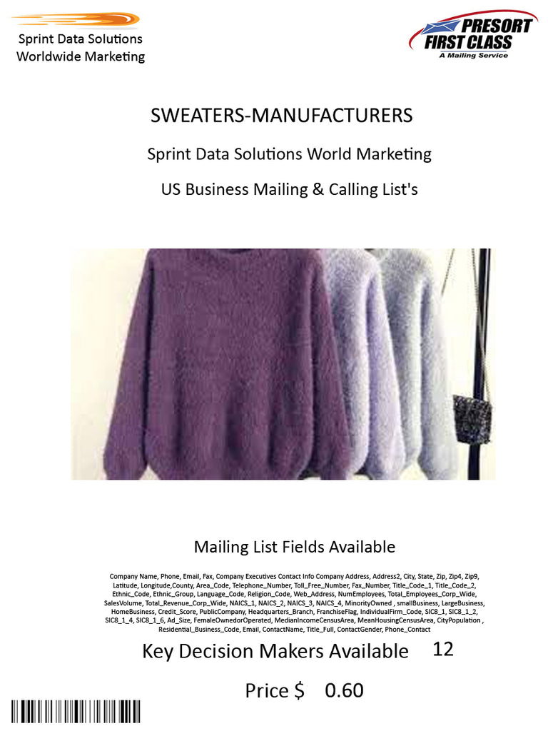 SWEATERS-MANUFACTURERS