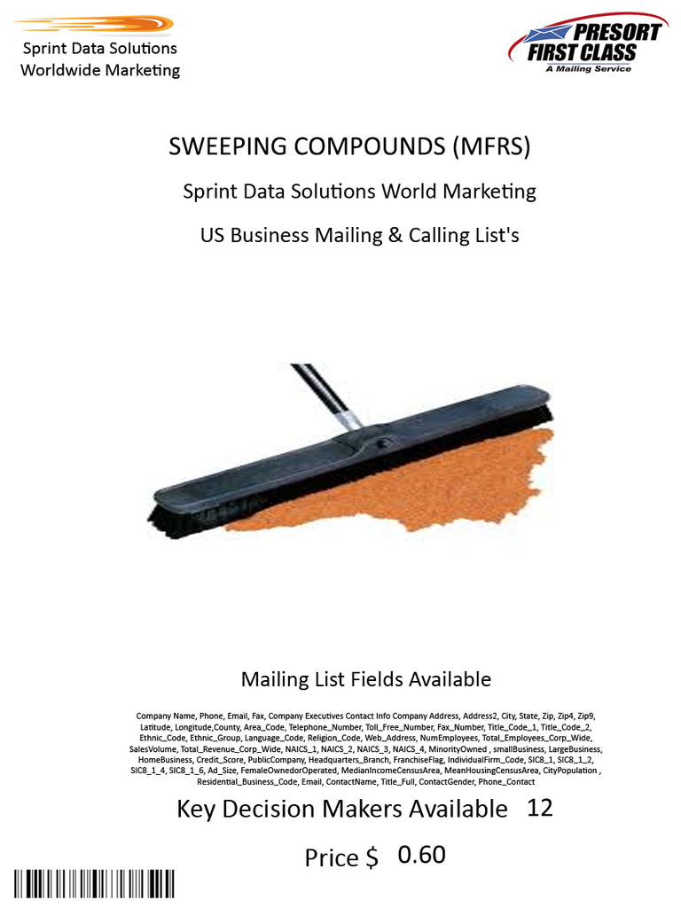 SWEEPING COMPOUNDS (MFRS)