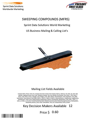 SWEEPING COMPOUNDS (MFRS)