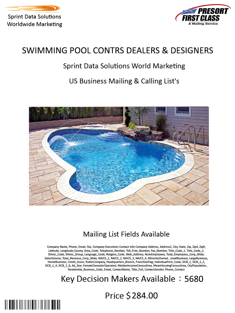 SWIMMING POOL CONTRS DEALERS & DESIGNERS