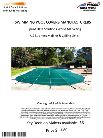 SWIMMING POOL COVERS-MANUFACTURERS