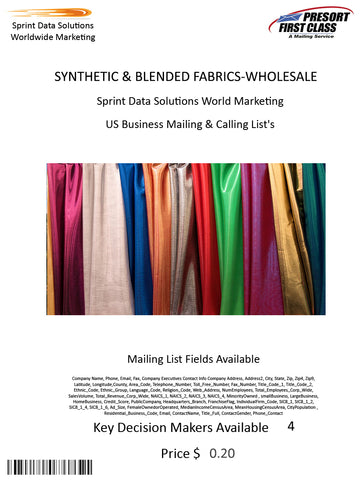 SYNTHETIC & BLENDED FABRICS-WHOLESALE