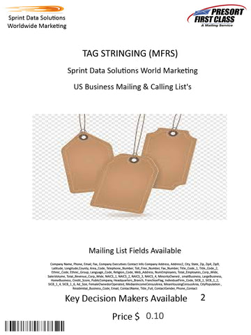 TAG STRINGING (MFRS)