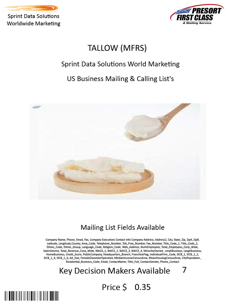 TALLOW (MFRS)