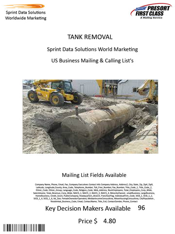 TANK REMOVAL