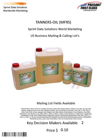 TANNERS-OIL (MFRS)