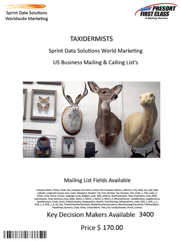 TAXIDERMISTS