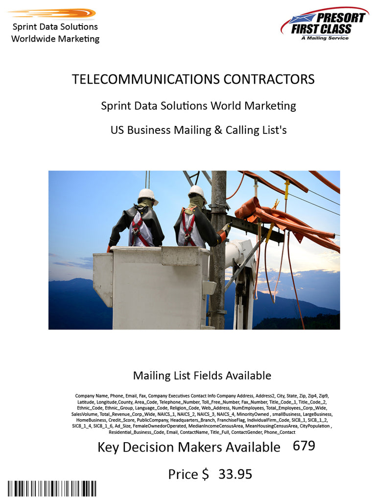 TELECOMMUNICATIONS CONTRACTORS