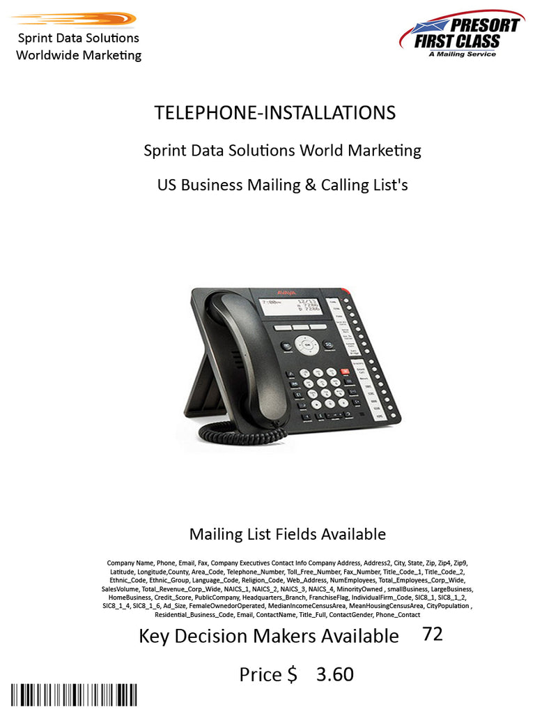 TELEPHONE-INSTALLATIONS