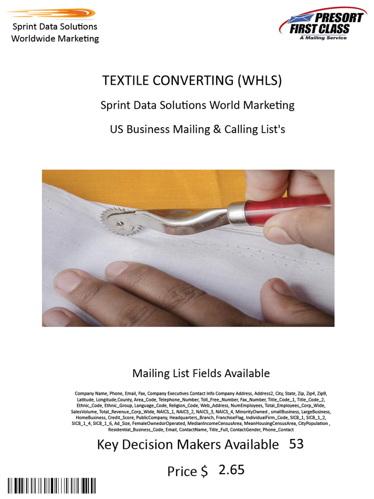 TEXTILE CONVERTING (WHLS)