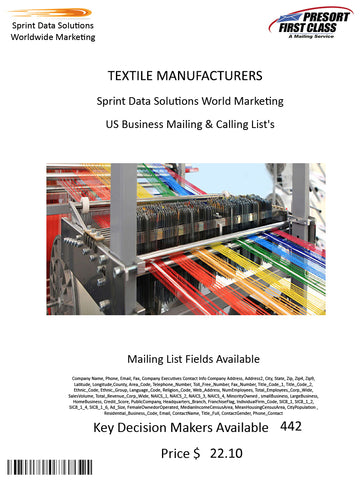 TEXTILE MANUFACTURERS