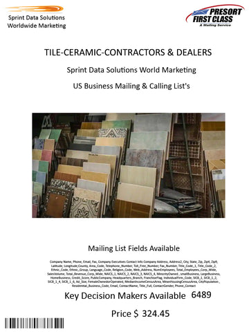 TILE-CERAMIC-CONTRACTORS & DEALERS