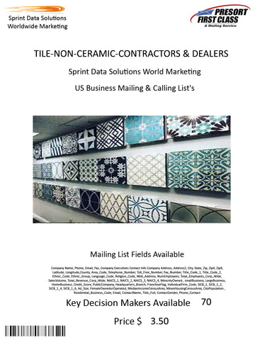 TILE-NON-CERAMIC-CONTRACTORS & DEALERS