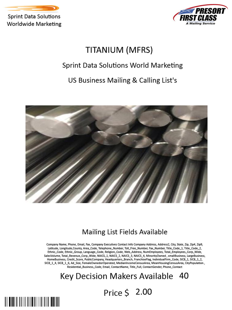 TITANIUM (MFRS)