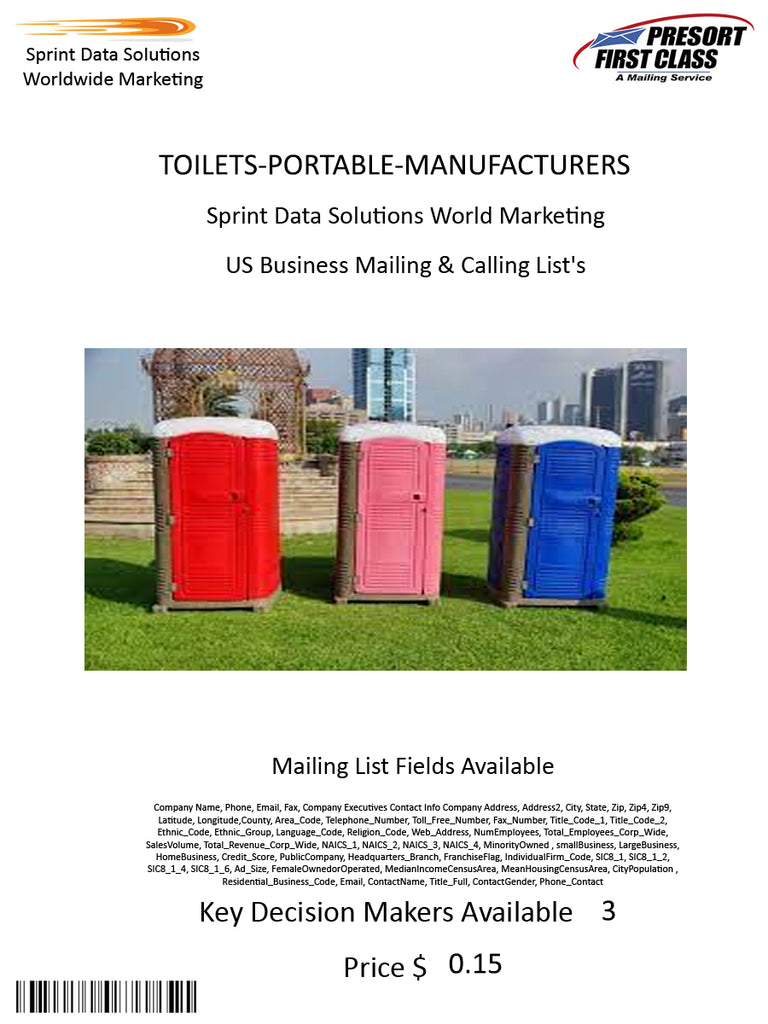 TOILETS-PORTABLE-MANUFACTURERS