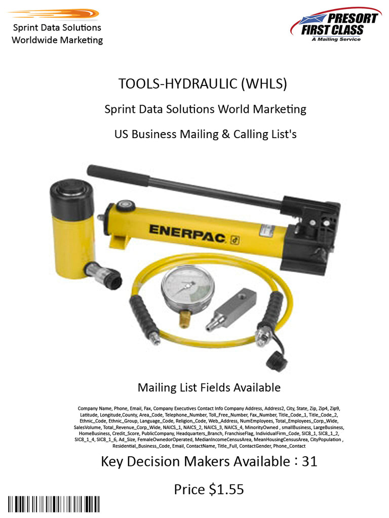 TOOLS-HYDRAULIC (WHLS)