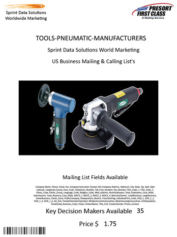 TOOLS-PNEUMATIC-MANUFACTURERS