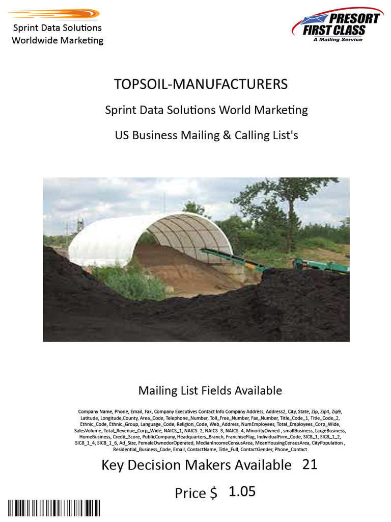 TOPSOIL-MANUFACTURERS