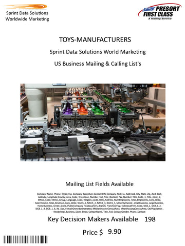 TOYS-MANUFACTURERS