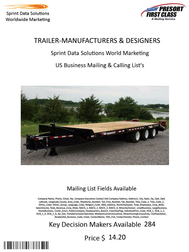 TRAILER-MANUFACTURERS & DESIGNERS