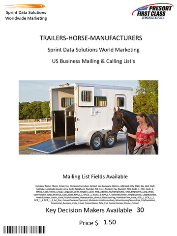 TRAILERS-HORSE-MANUFACTURERS