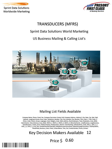 TRANSDUCERS (MFRS)