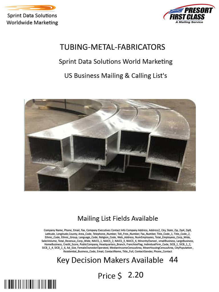 TUBING-METAL-FABRICATORS