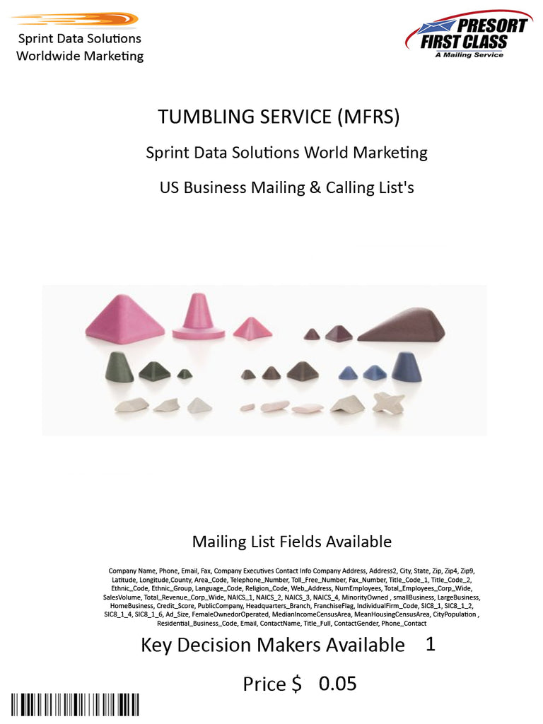 TUMBLING SERVICE (MFRS)